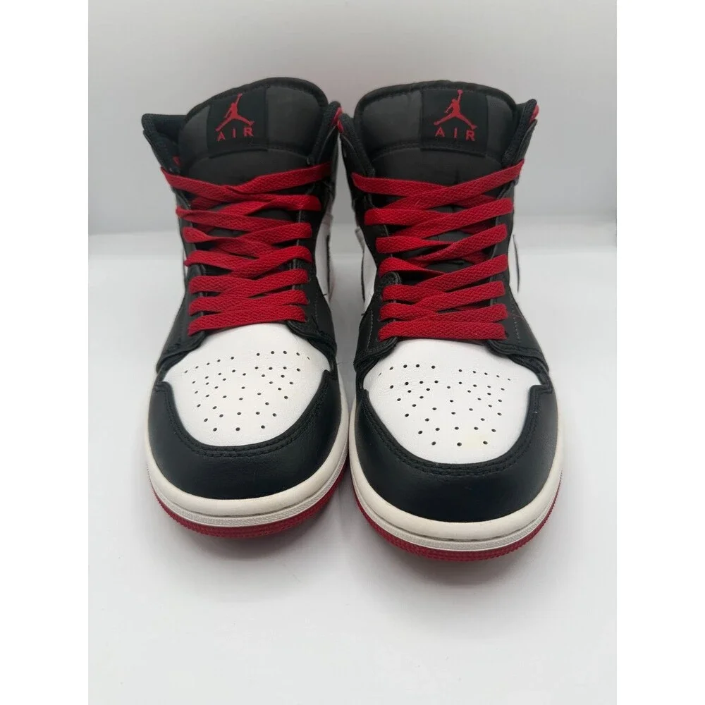 Jordan Air Jordan 1 Mid Gym Red Black Toe Men's Mid Top Sneakers size 8